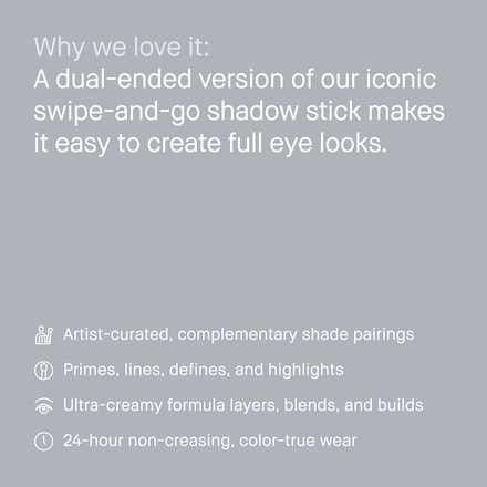 Dual-Ended Long-Wear Cream Eyeshadow Stick